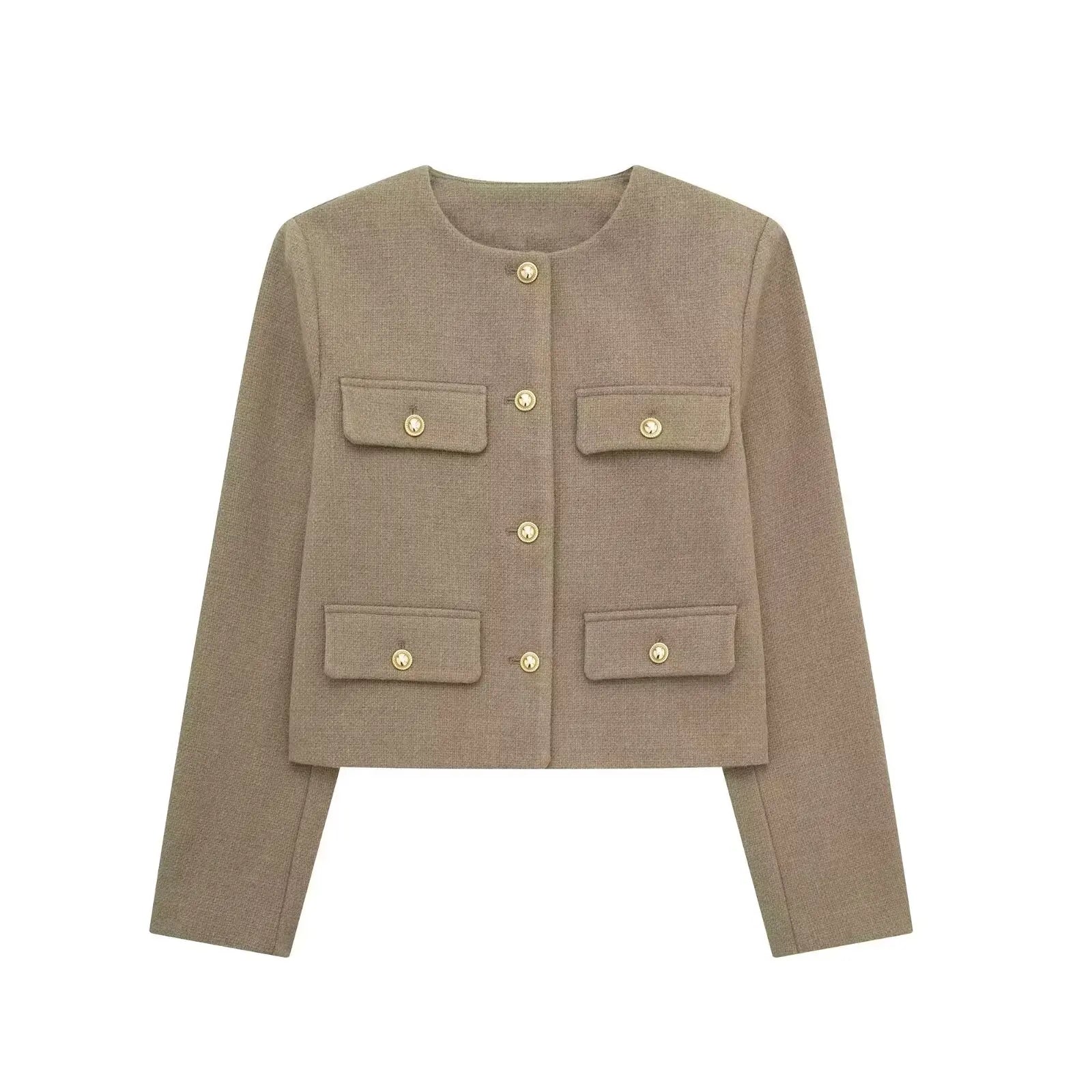 GR - Trendy Buttoned Short Blazer