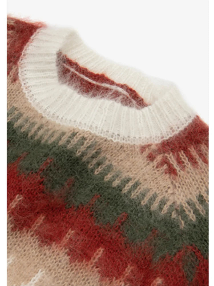 GR - Ugly Christmas Sweater - Chunky knit sweater with retro pattern