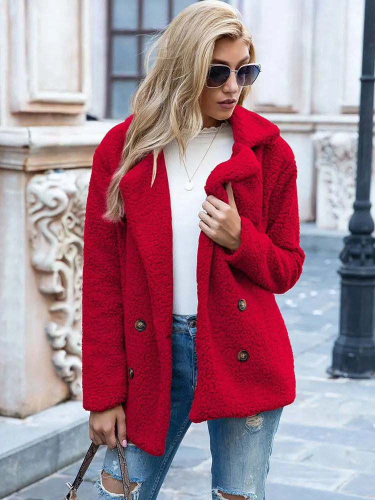 Faux fur jacket