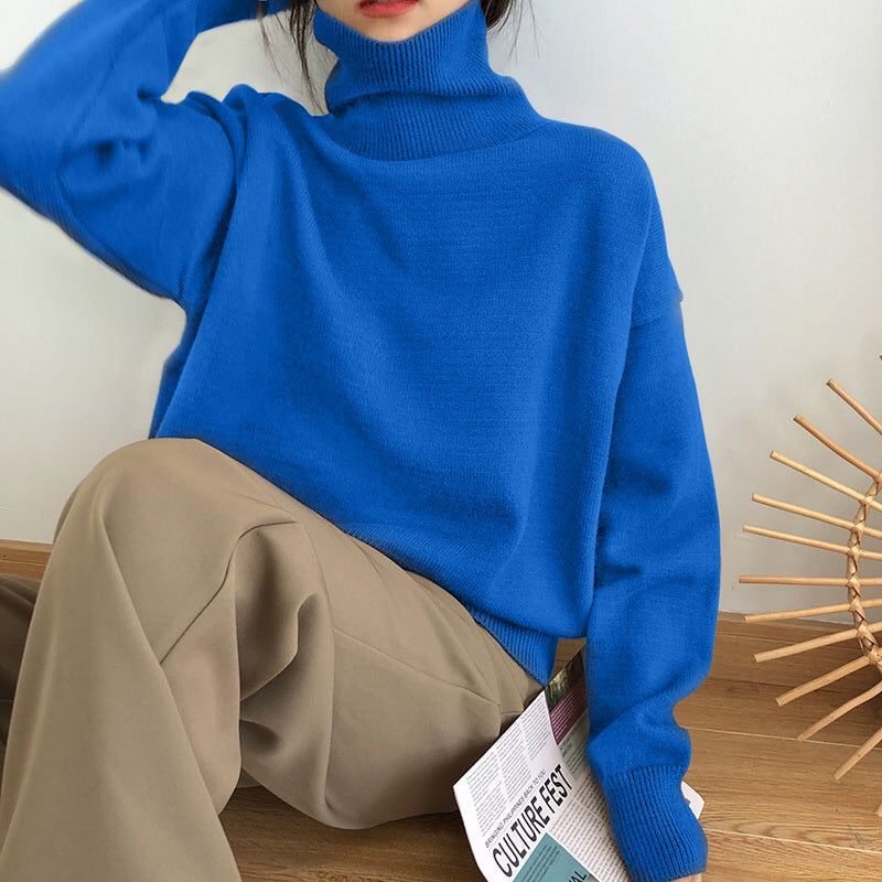 GR | Stylish Autumn Classic Turtleneck Sweaters for Women