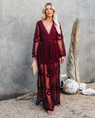GR | Spitzenkleid Mit Schlitz