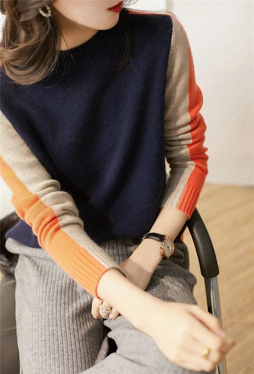 Color block sweater