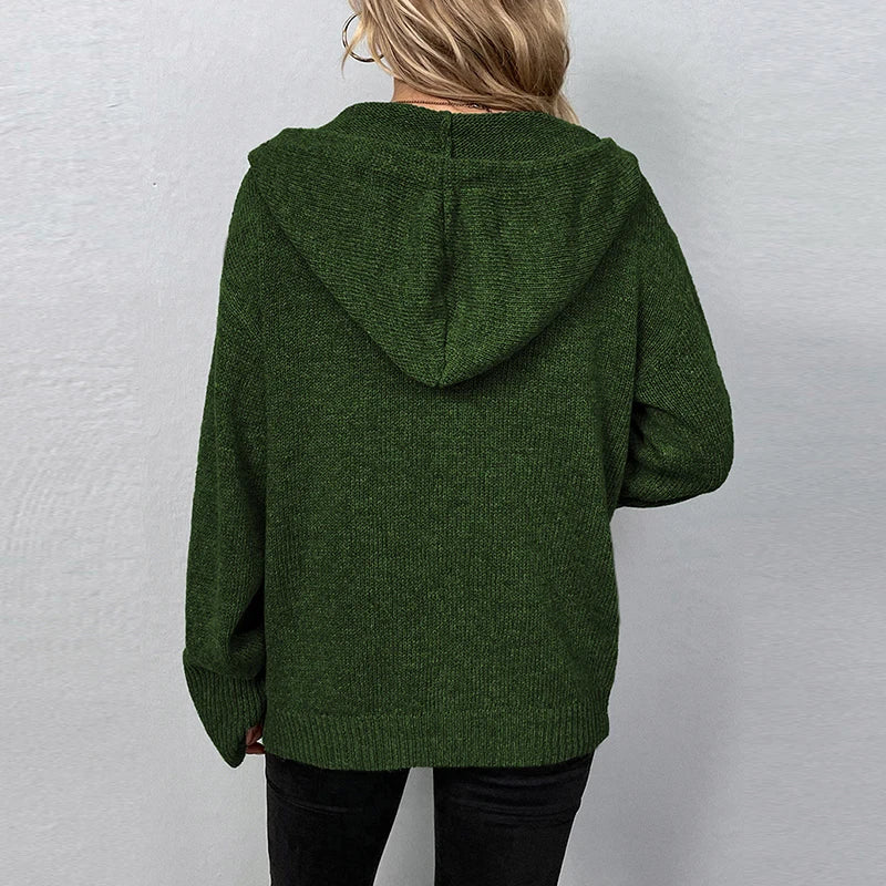 GR | Bequemer Hooded Cardigan