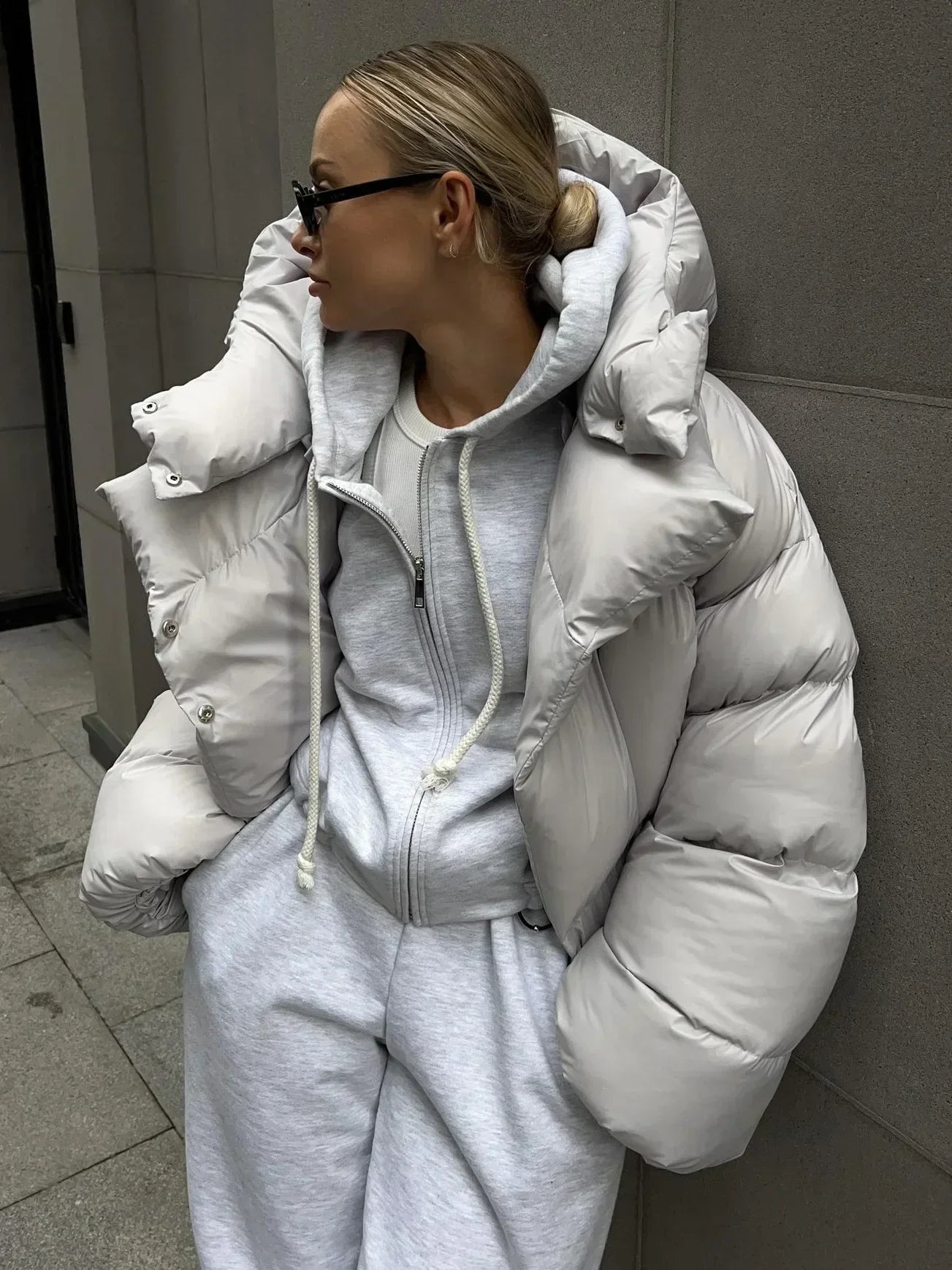 GR | Oversized puffer jacket