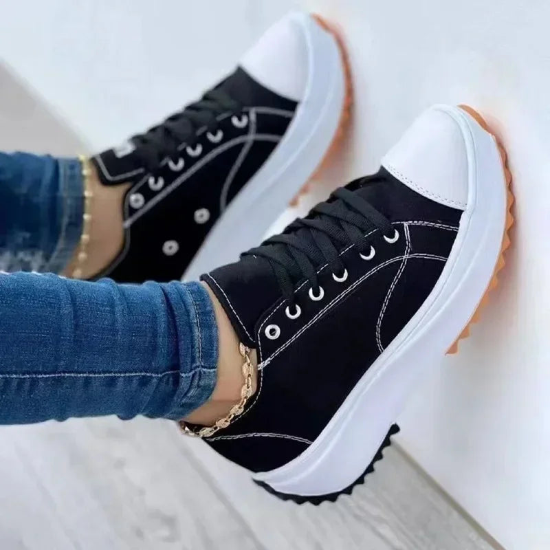 GR | Canvas Sneakers Casual Lace-up Shoes
