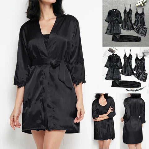 GR | Satin lace pajama set for women
