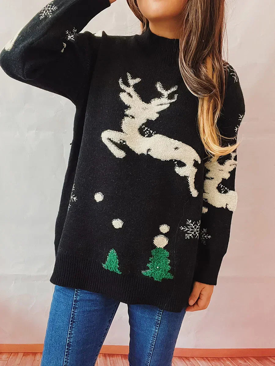 GR - Ugly Christmas sweater - High neck and long sleeves 