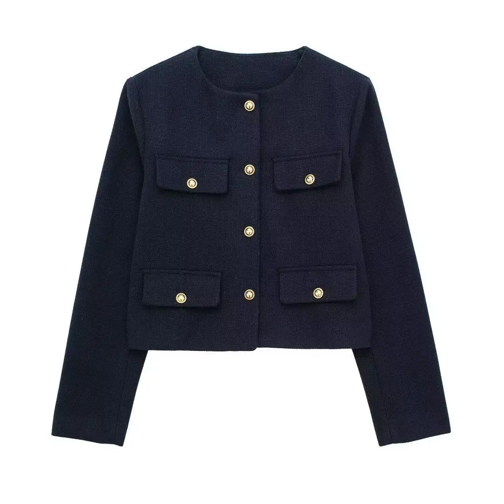GR - Trendy Buttoned Short Blazer