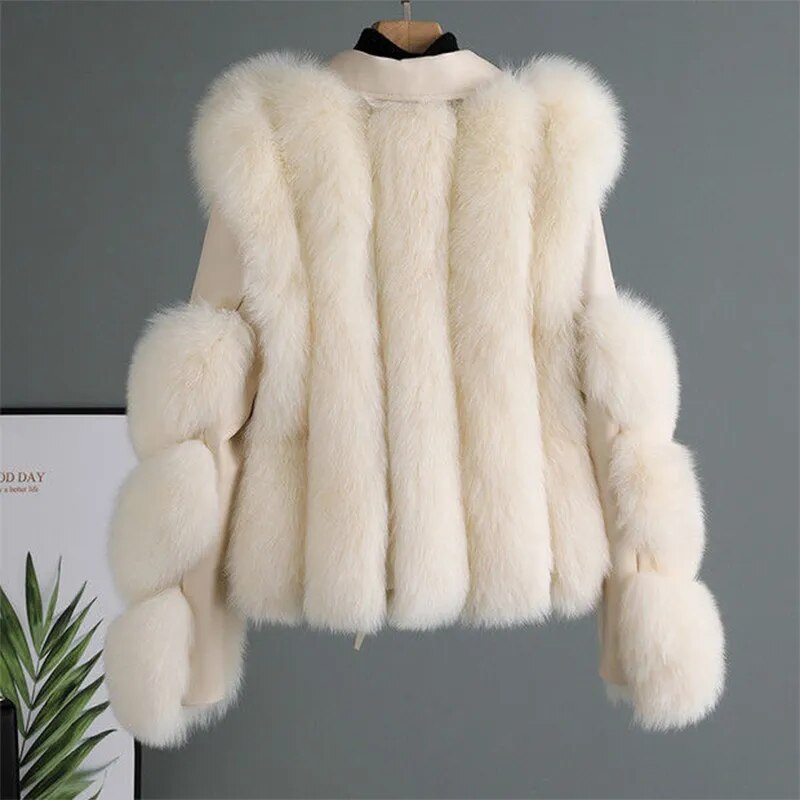 GR | Luxurious fluffy winter jacket for women - 2024 Style