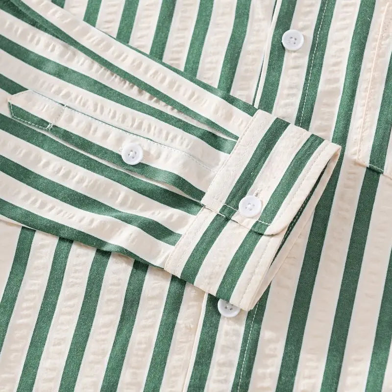 GR | Stylisches Gestreiftes Button-Down Hemd