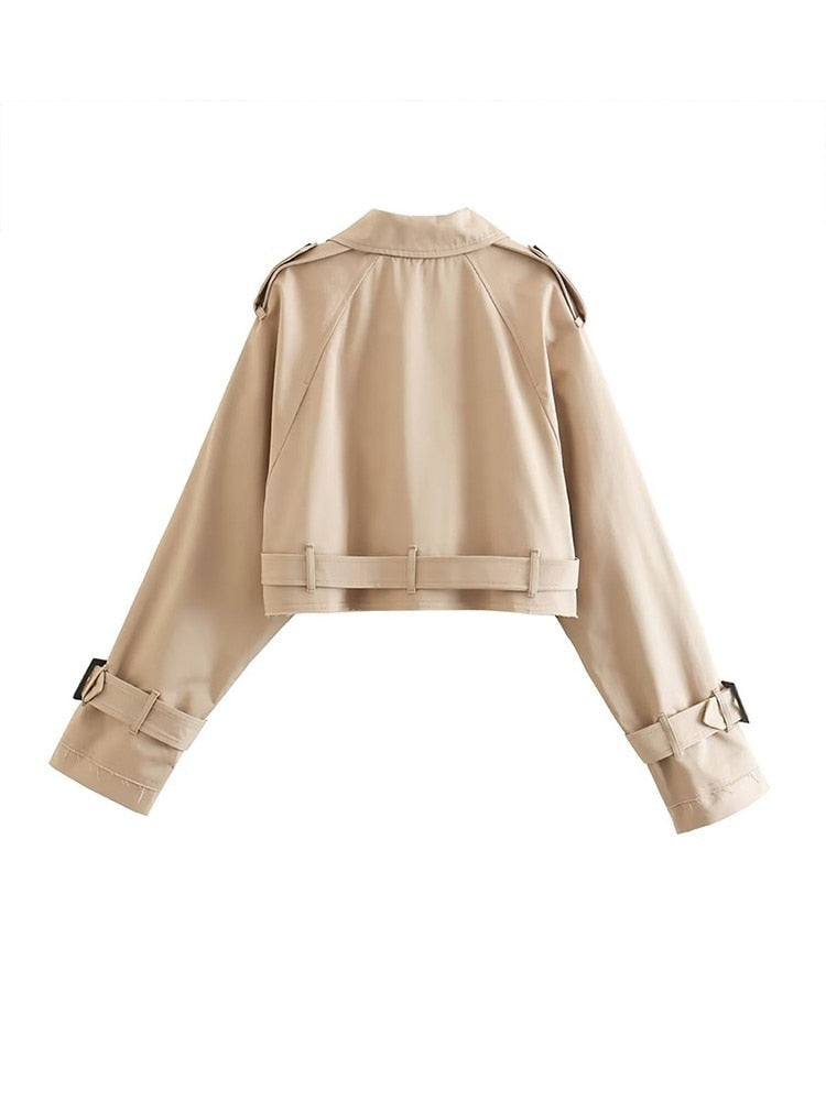 GR | Cropped Trench Coat