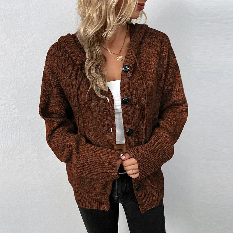 GR | Bequemer Hooded Cardigan