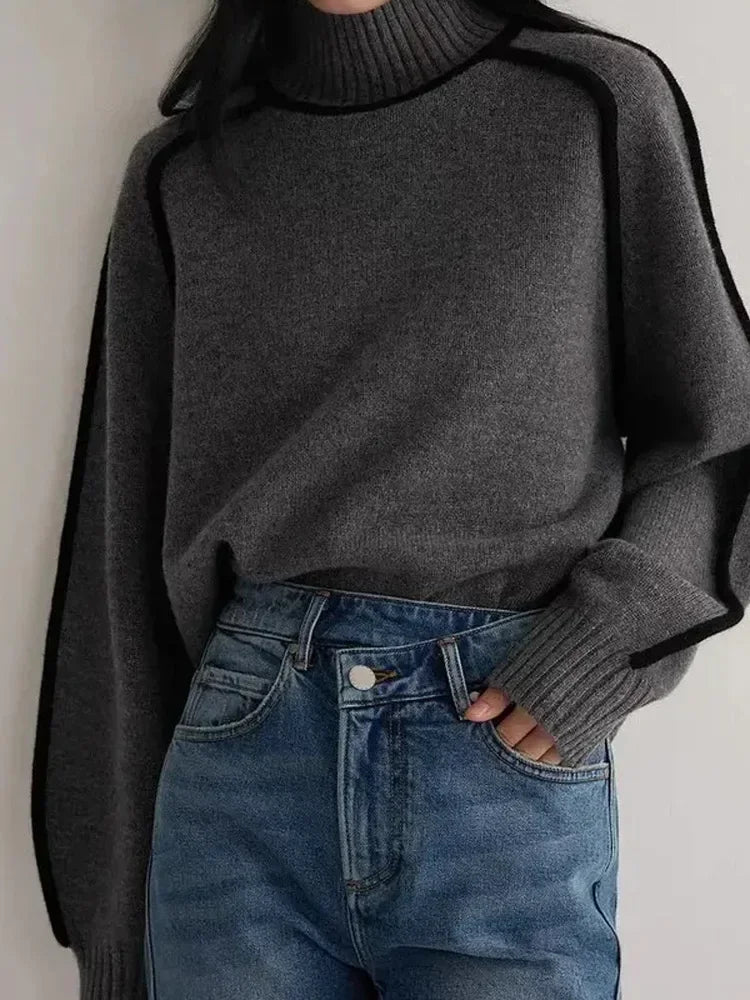 GR | Warme Damen Rollkragenpullover || Winter