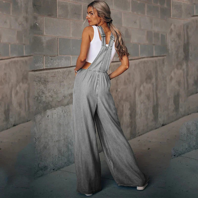 GR | Boho Oversize Denim Latzhose