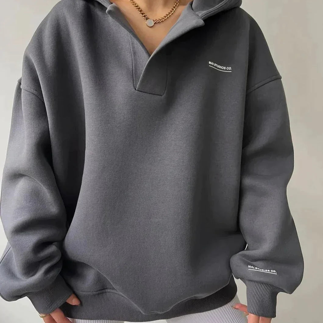 GR - Verträumter Wollpullover mit Kapuze
