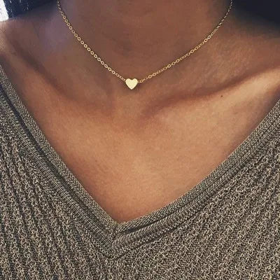 GR | Pearl Choker Heart Necklace for Women