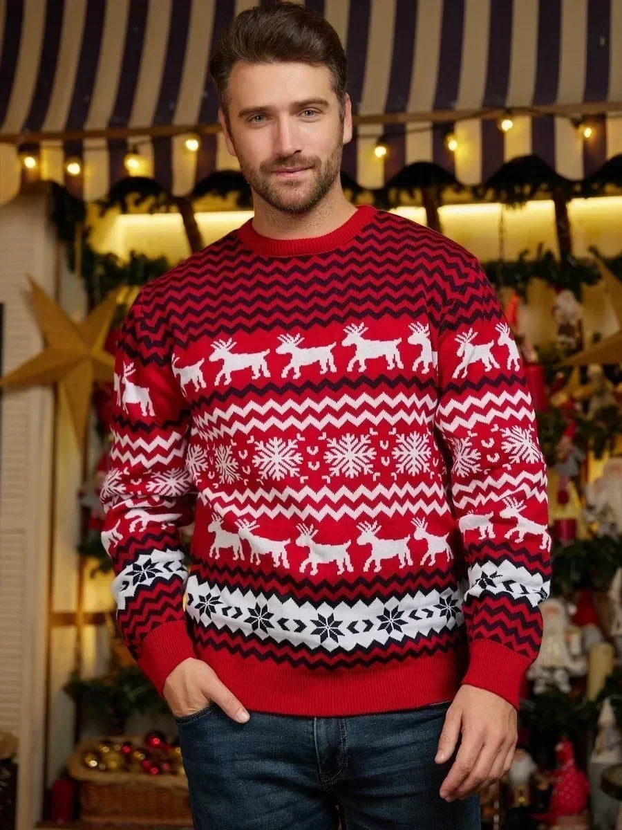 GR - Hässlicher Weihnachtspulli - Gemütlicher Strickpullover im skandinavischen Stil