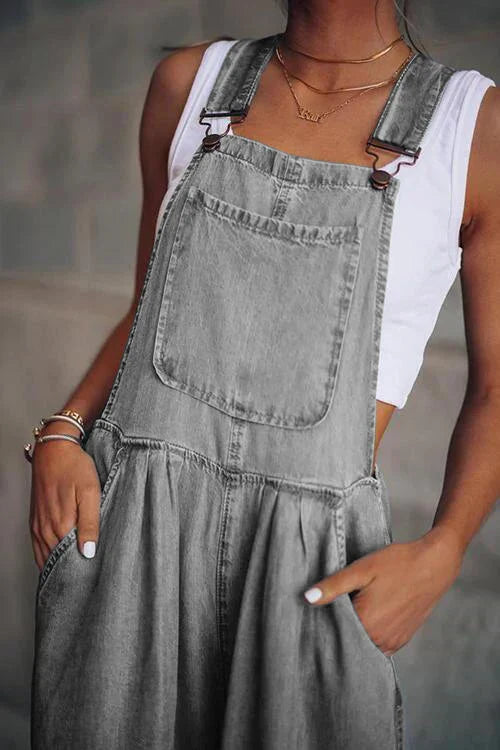 GR | Boho Oversize Denim Latzhose