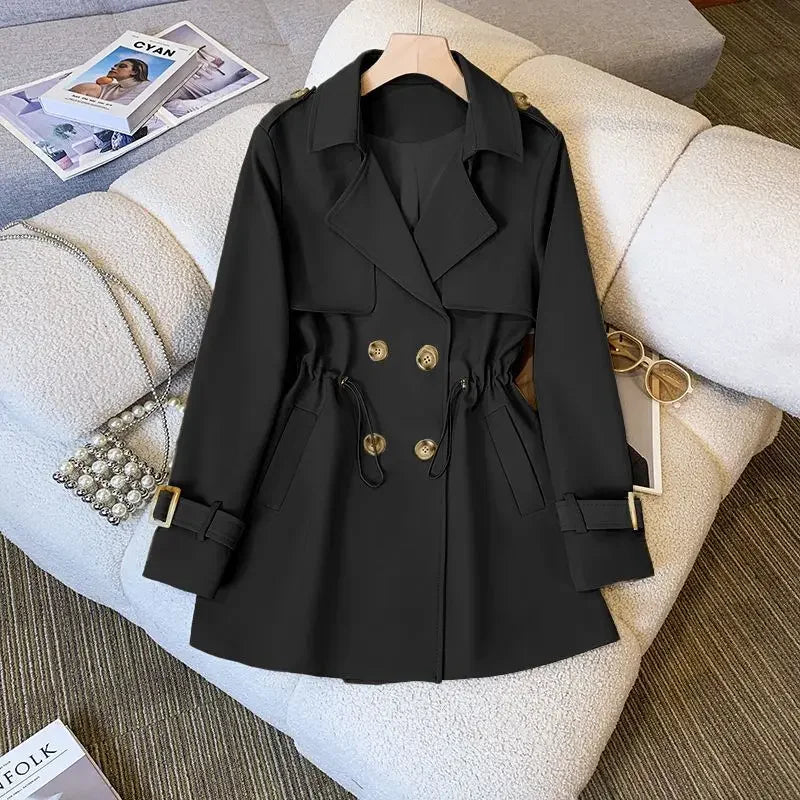 GR | Elegant, mid-length trench coat for women