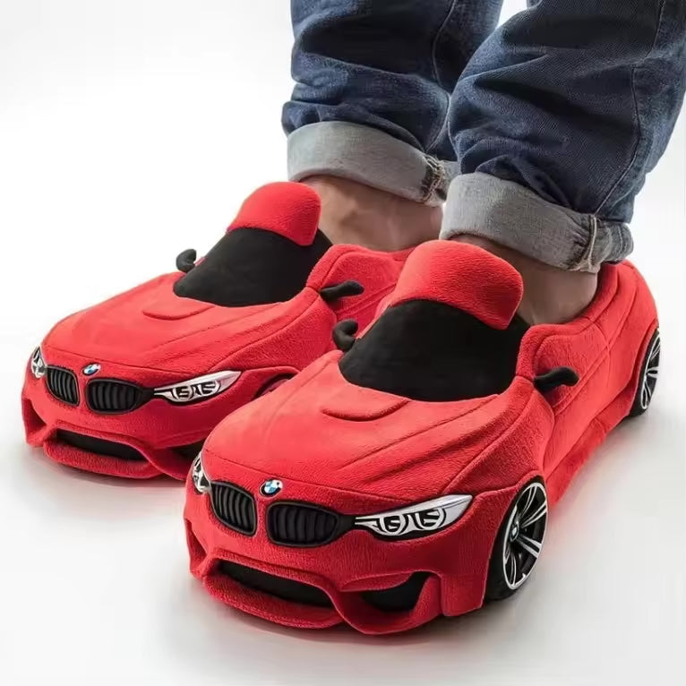 GR | Car-inspired design slippers with non-slip soles for maximum comfort