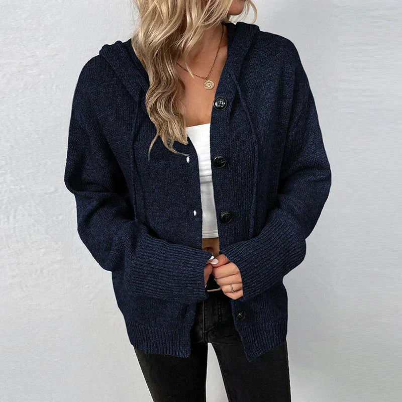 GR | Bequemer Hooded Cardigan