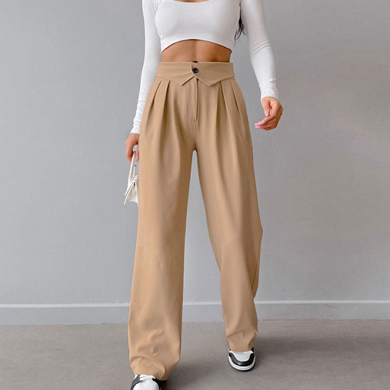GR | Stilvolle High-Waist-Hose mit Falten