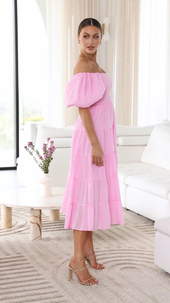 GR - Schulterfreies Midikleid