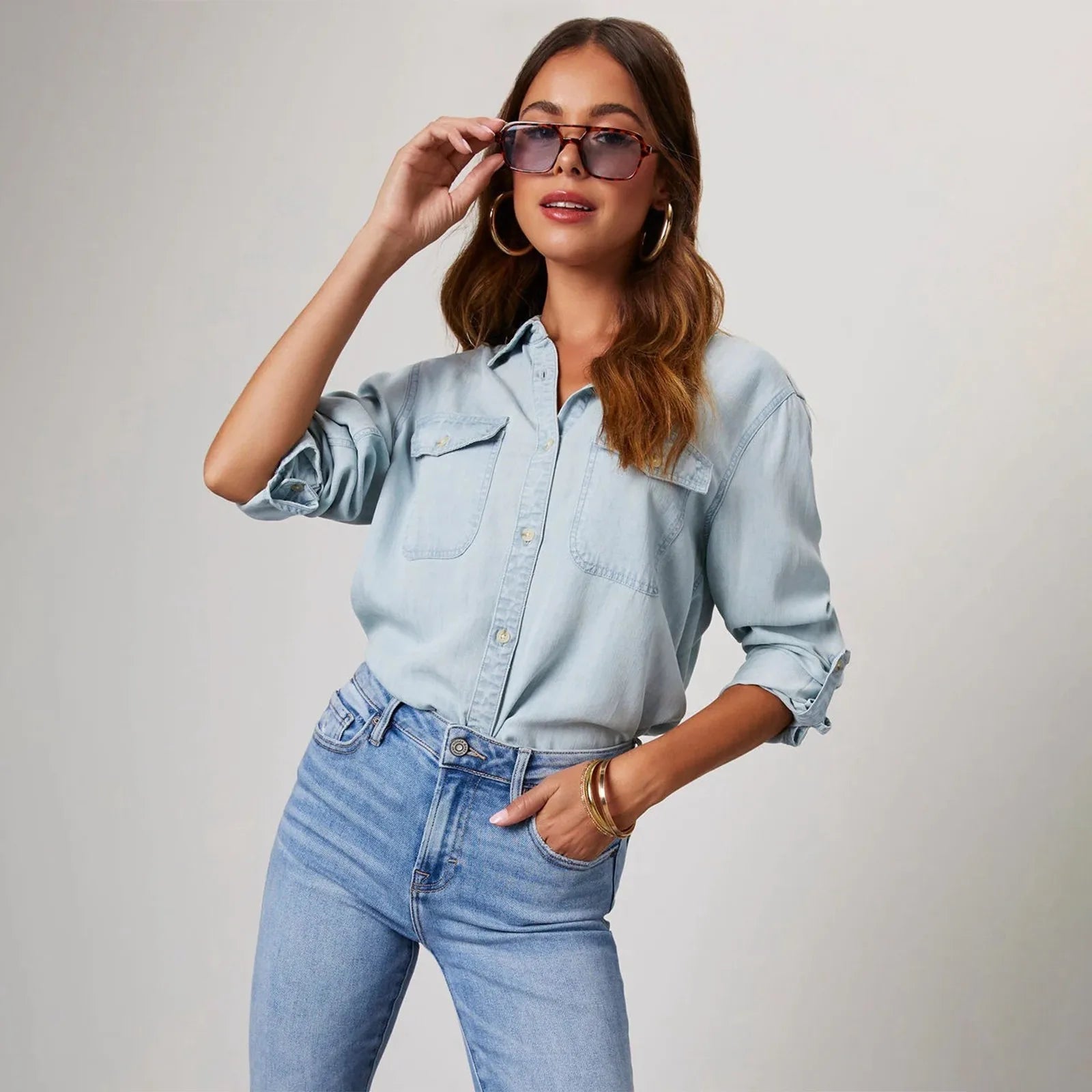 GR | Leichte Denim Hemden