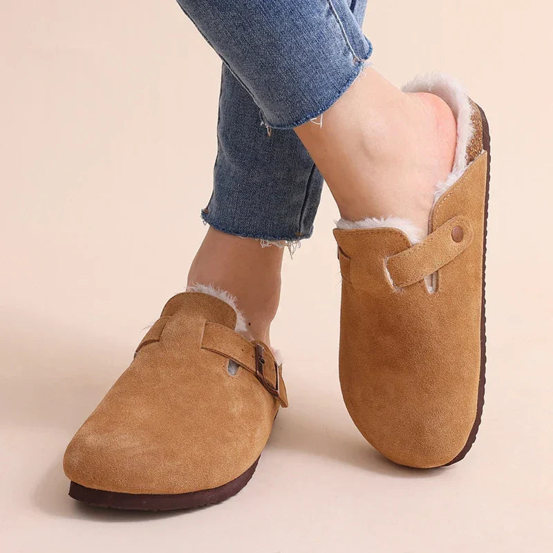 GR | Women's mules – non-slip warm winter slippers