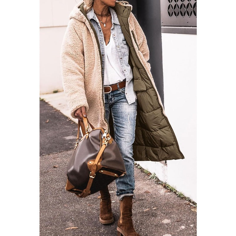 GR | Double-breasted reversible jacket for women