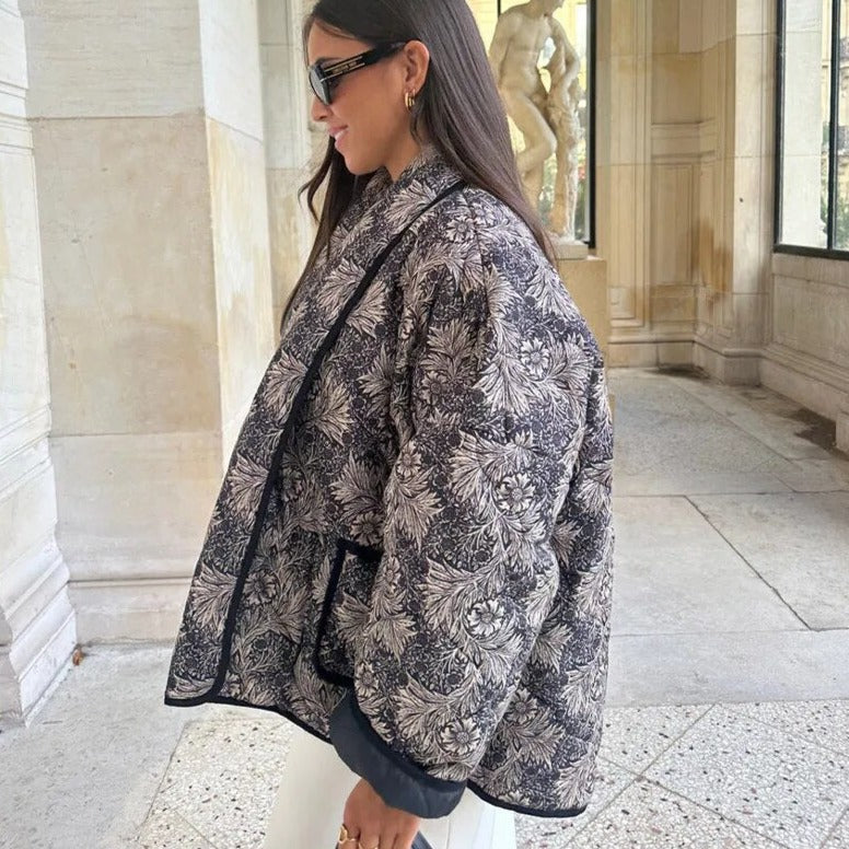 GR | Elegant floral patterned jacket