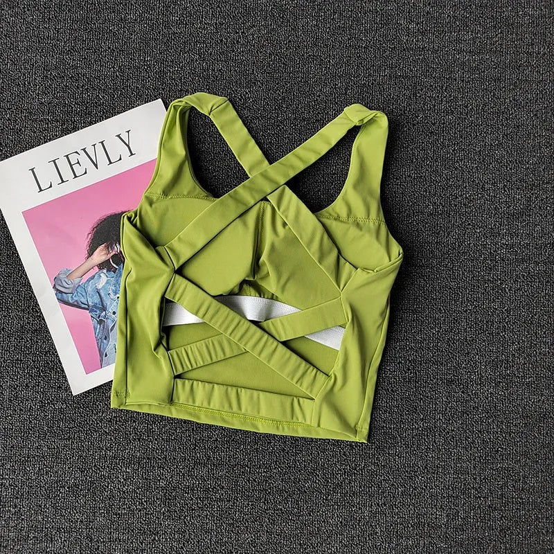 GR | Cross Back Sports Bra for Women