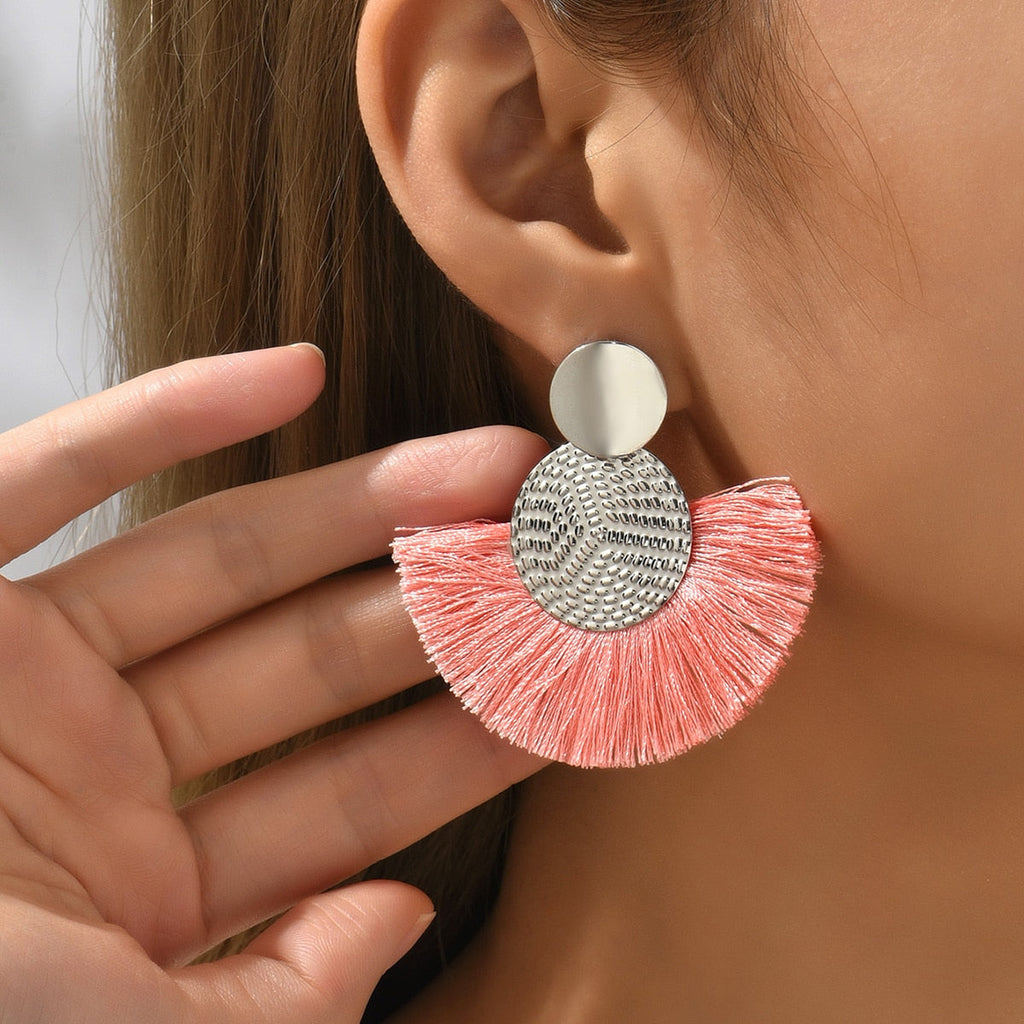 GR Striking Old Country Pendants: Fashion Boho Tassel Earrings