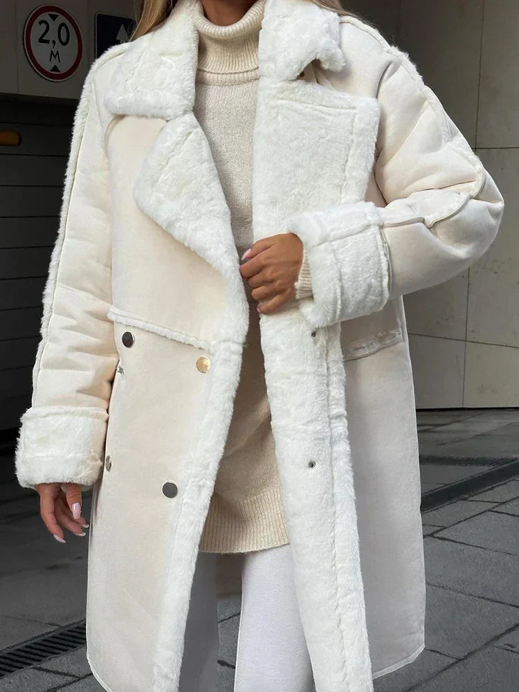 GR - Long faux fur jacket 