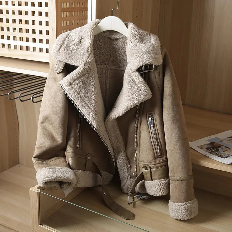 GR - Thick Warm Suede Jacket