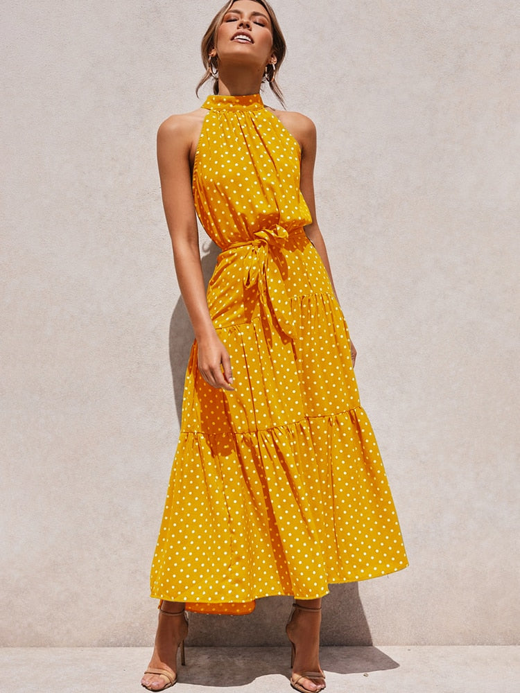 GR | Polka Neckholder Kleid