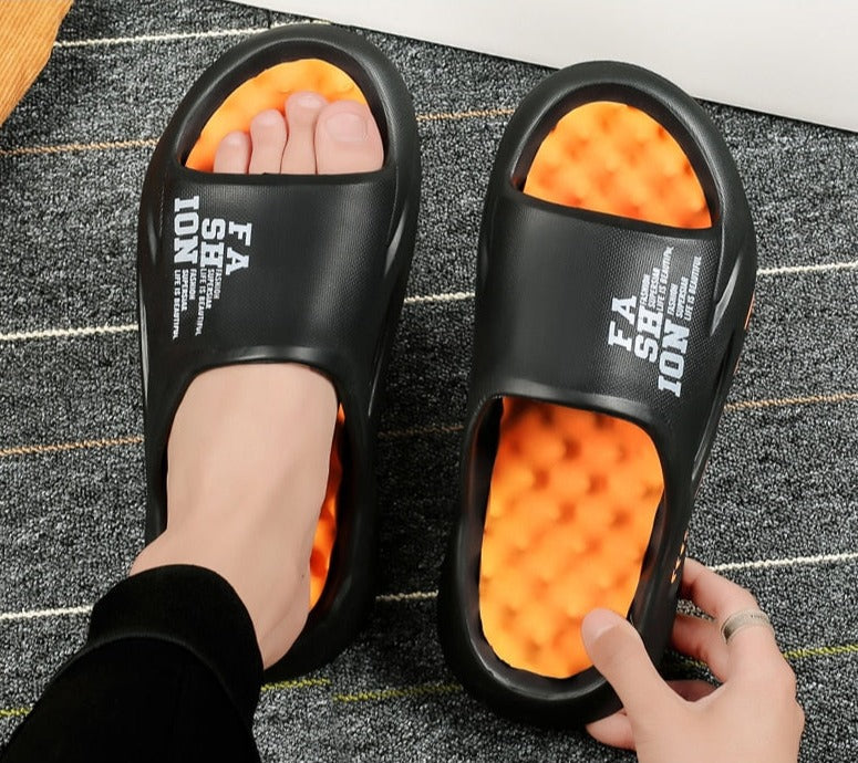 GR | Luxury Orthopedic Bath Slippers with Soft Footbed and Non-Slip Sole
