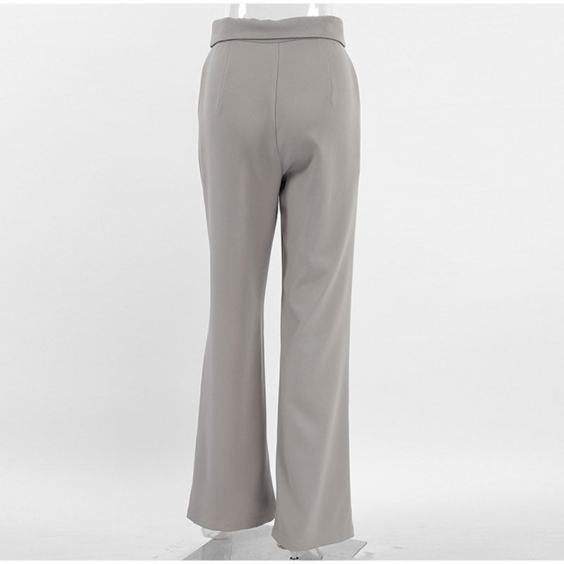 GR | Stilvolle High-Waist-Hose mit Falten