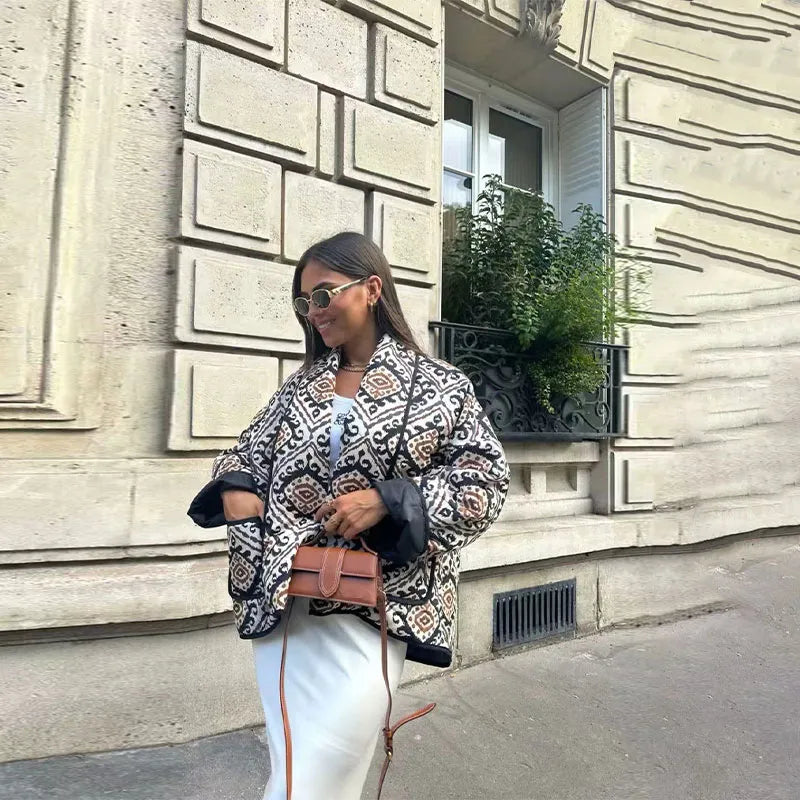 GR | Elegant printed jacket for women