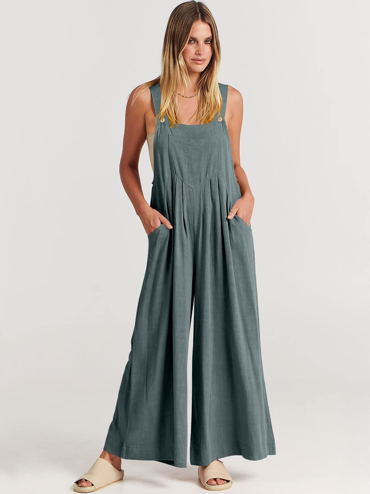 Rosabella™️ - Sleeveless Wide-Leg Jumpsuit