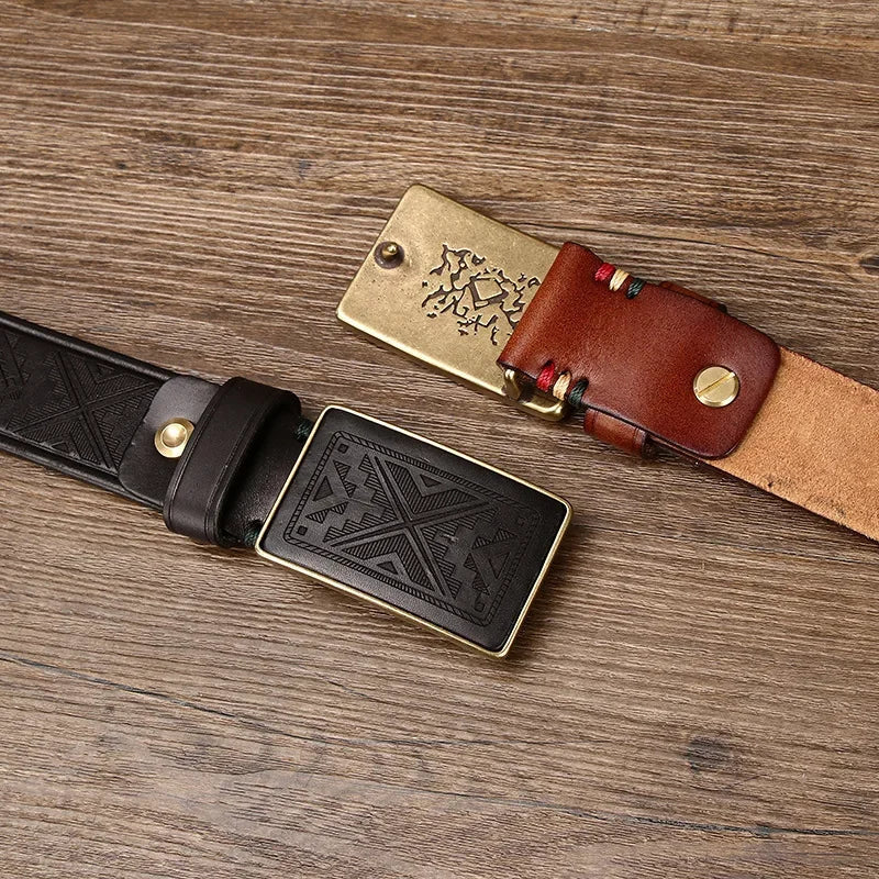GR | Belt with a unique design for every outfit, made of cowhide leather