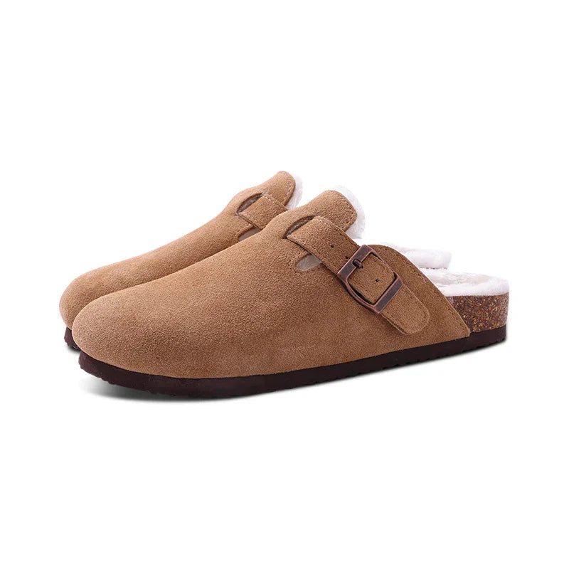 GR | Women's mules – non-slip warm winter slippers