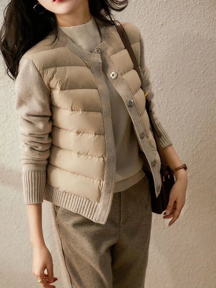 GR - Trendy women's puffer jacket