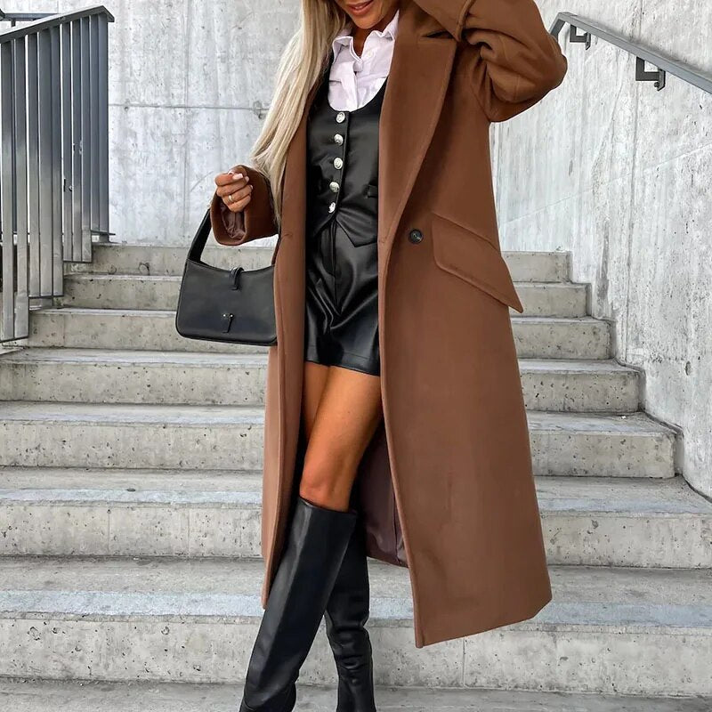 GR | Elegant long trench coat