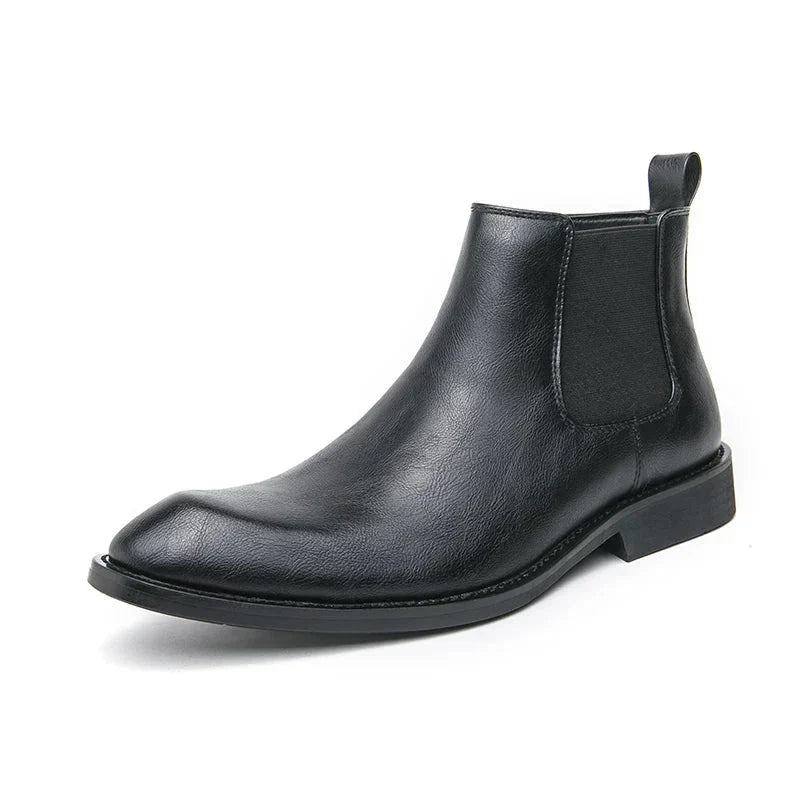 GR | Leather boots with zipper 