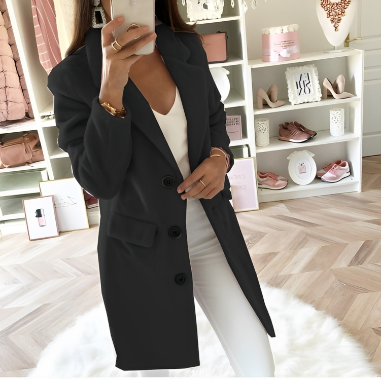 GR | Long Teddy Trench Coat for Women