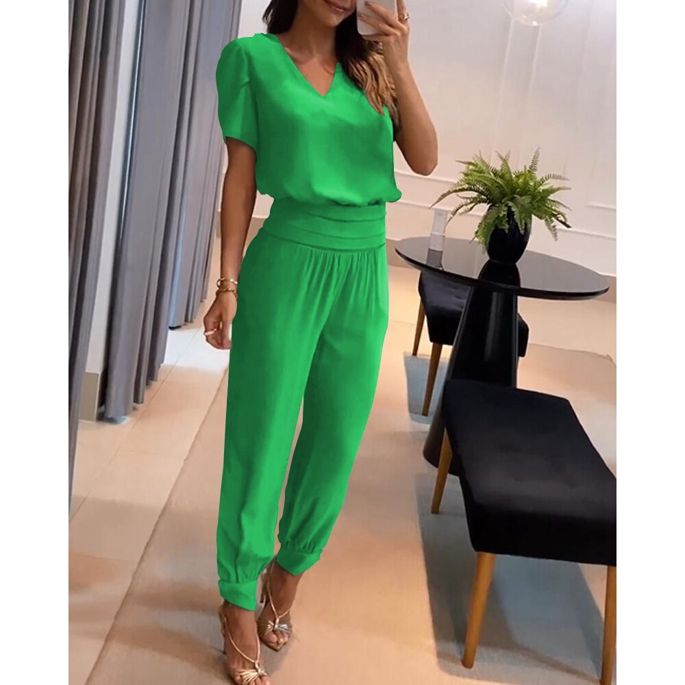 GR | V-Neck Jumpsuit for Women