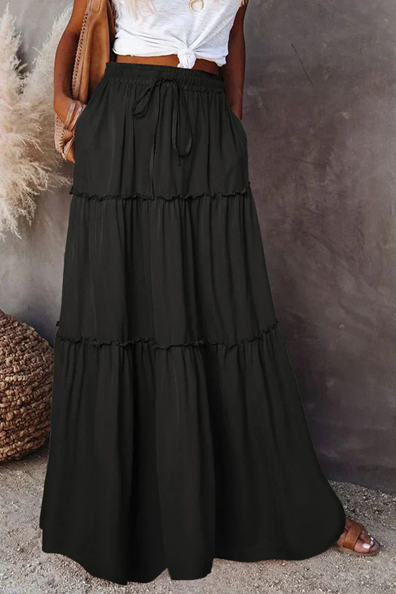 GR | Hoch-taillierter Rock im Boho-Stil
