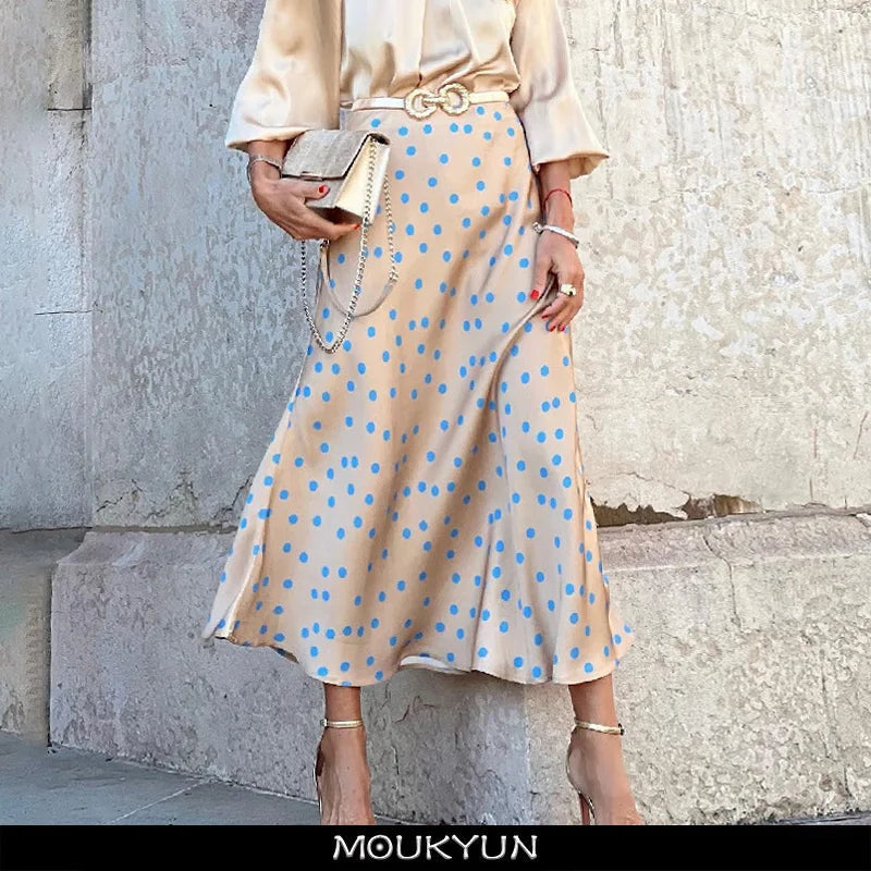 GR | Boho satin skirt