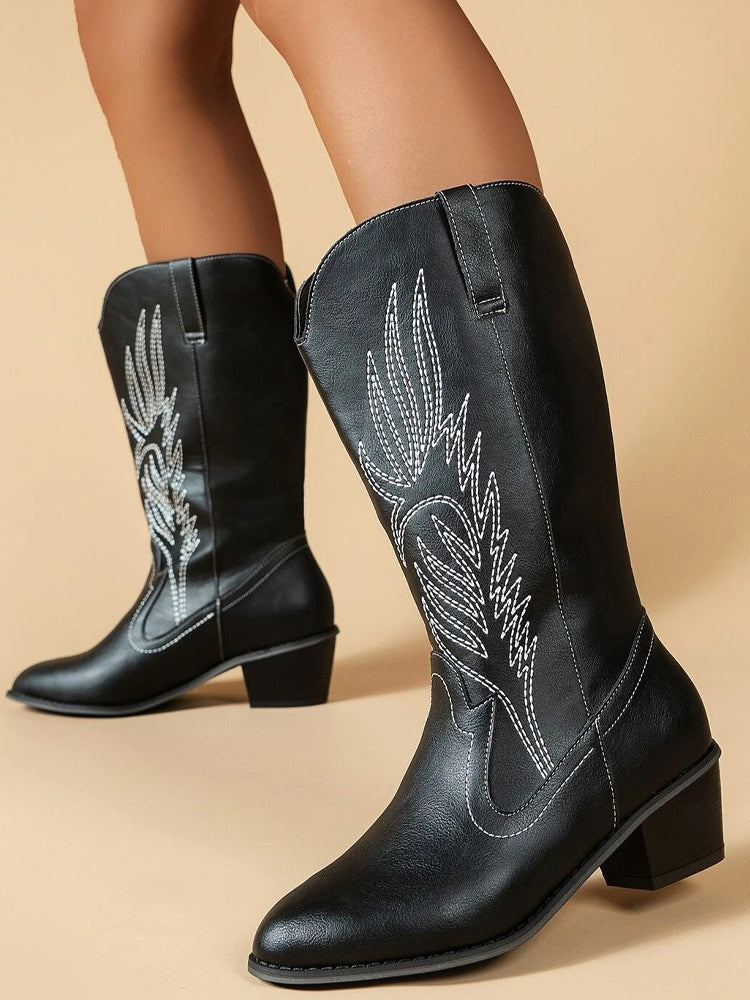 GR Cowboy Boots | High-quality women's boots with boho print